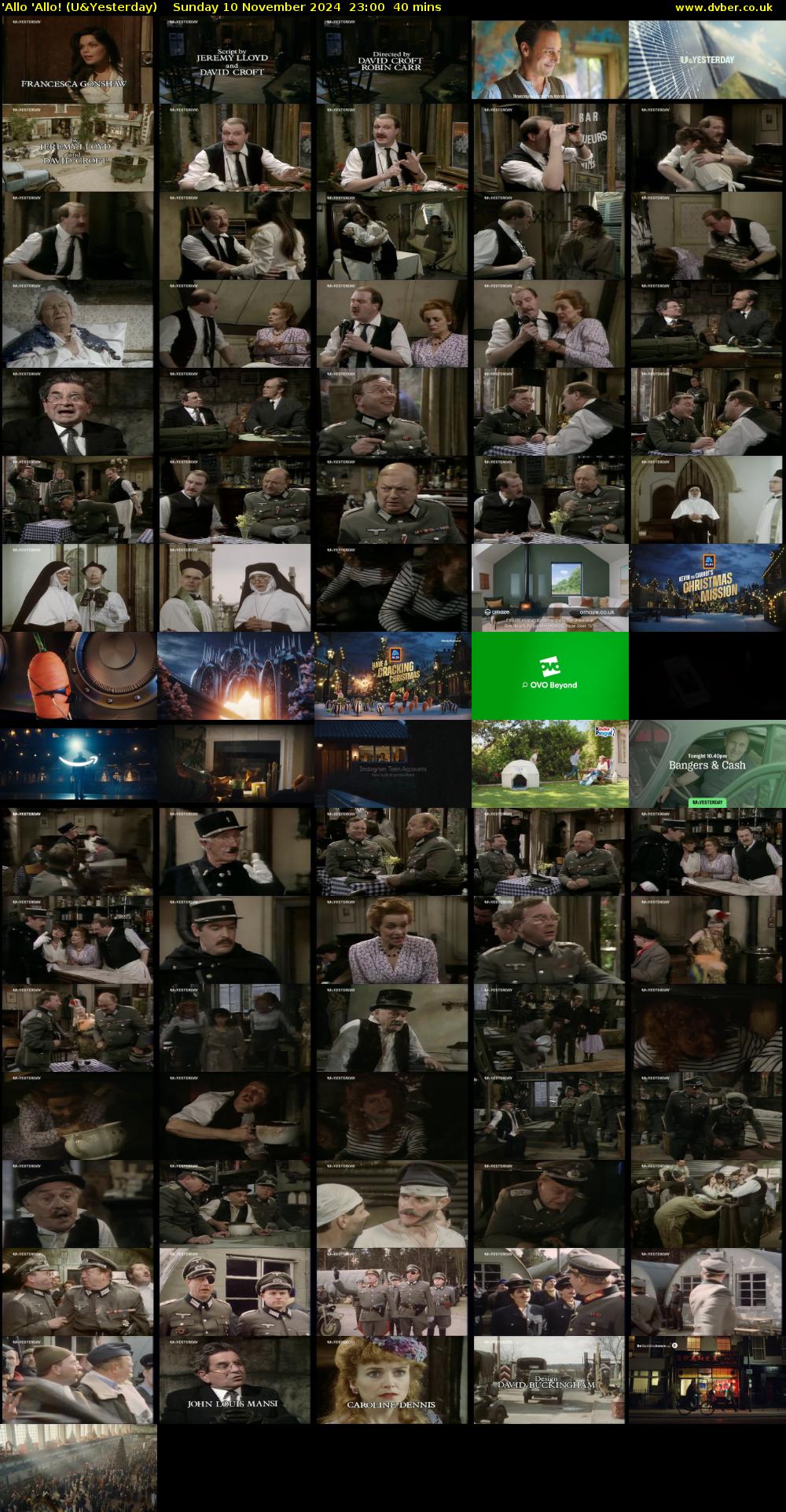 'Allo 'Allo! (U&Yesterday) Sunday 10 November 2024 23:00 - 23:40