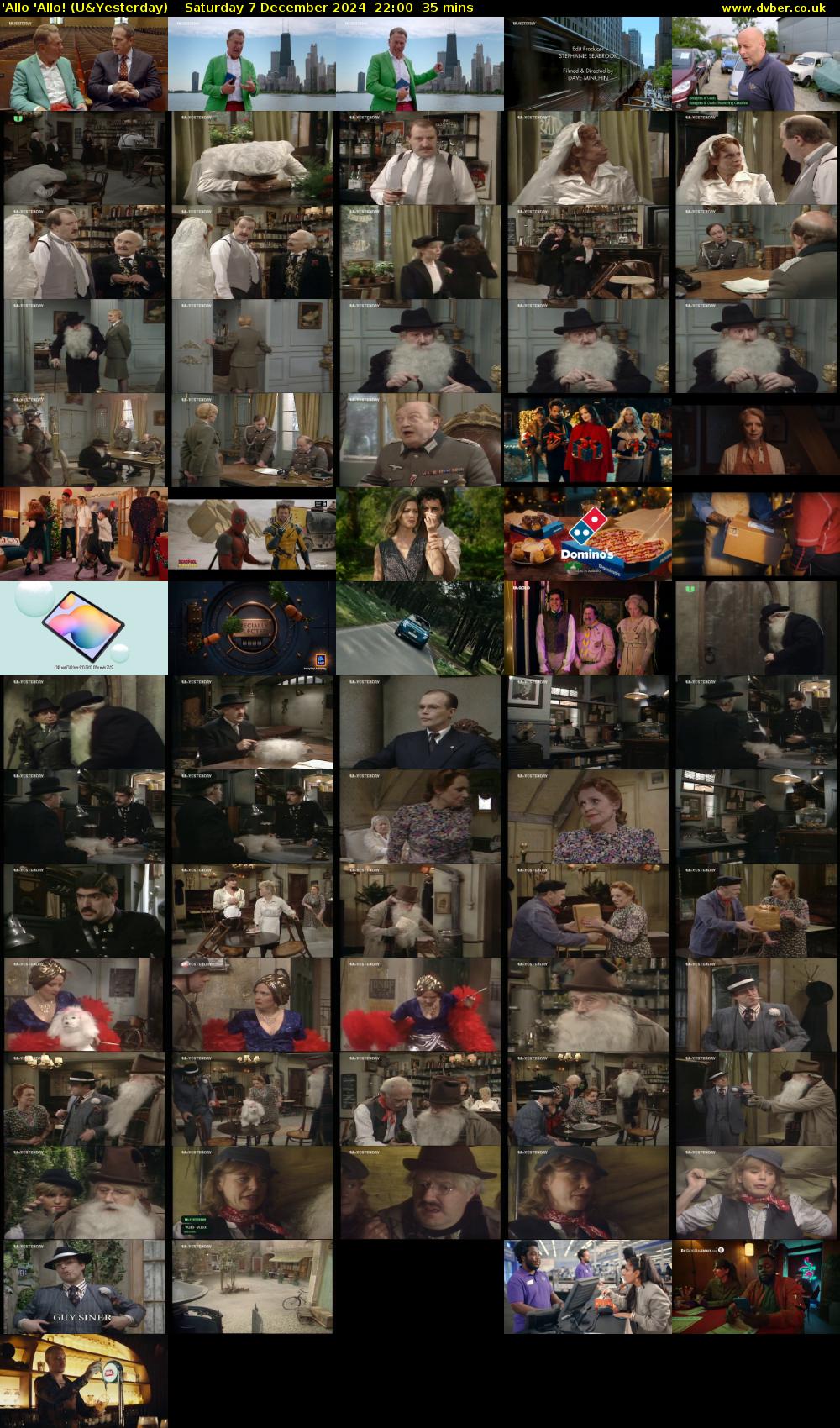 'Allo 'Allo! (U&Yesterday) Saturday 7 December 2024 22:00 - 22:35