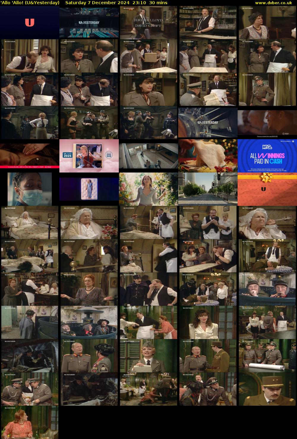 'Allo 'Allo! (U&Yesterday) Saturday 7 December 2024 23:10 - 23:40
