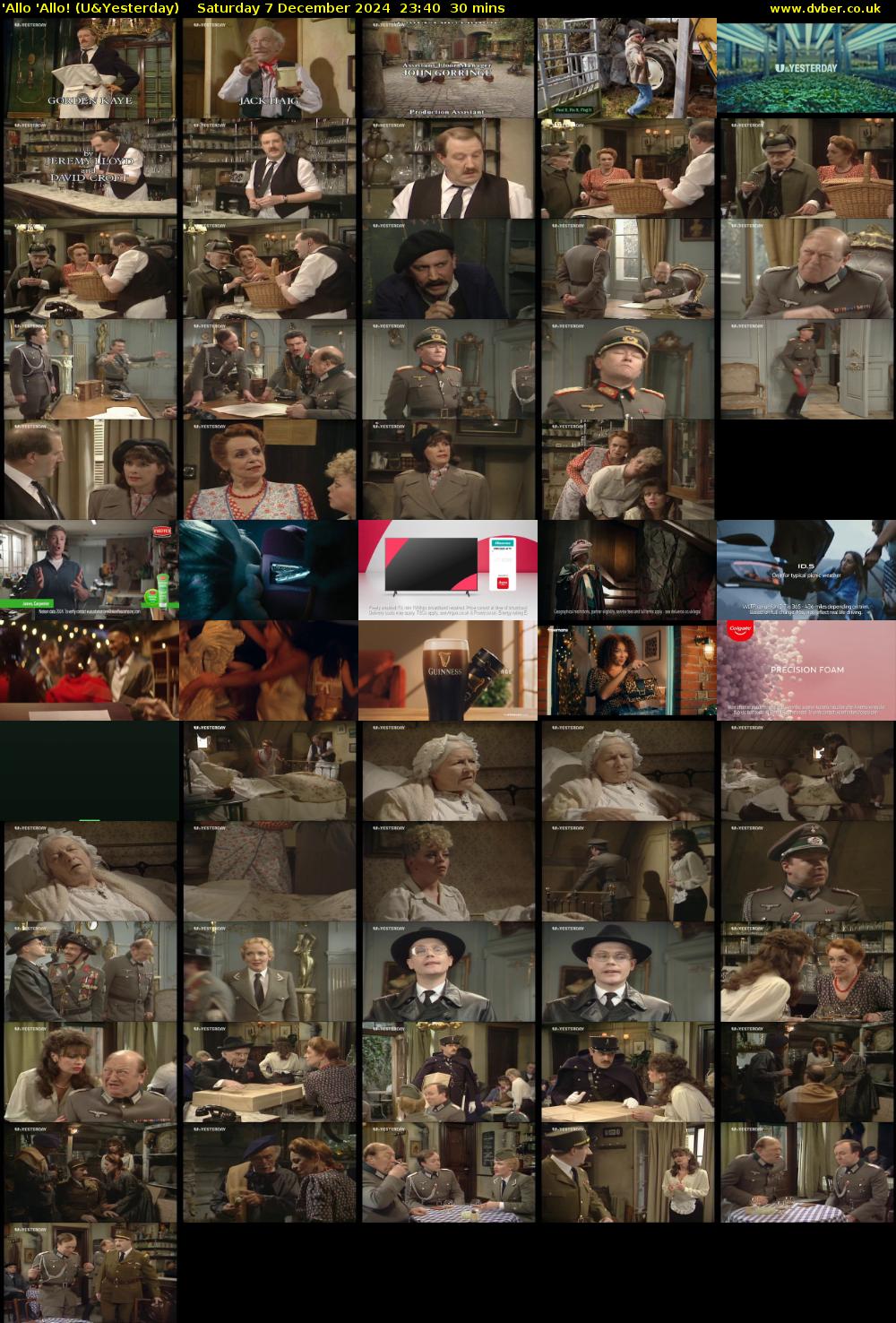 'Allo 'Allo! (U&Yesterday) Saturday 7 December 2024 23:40 - 00:10