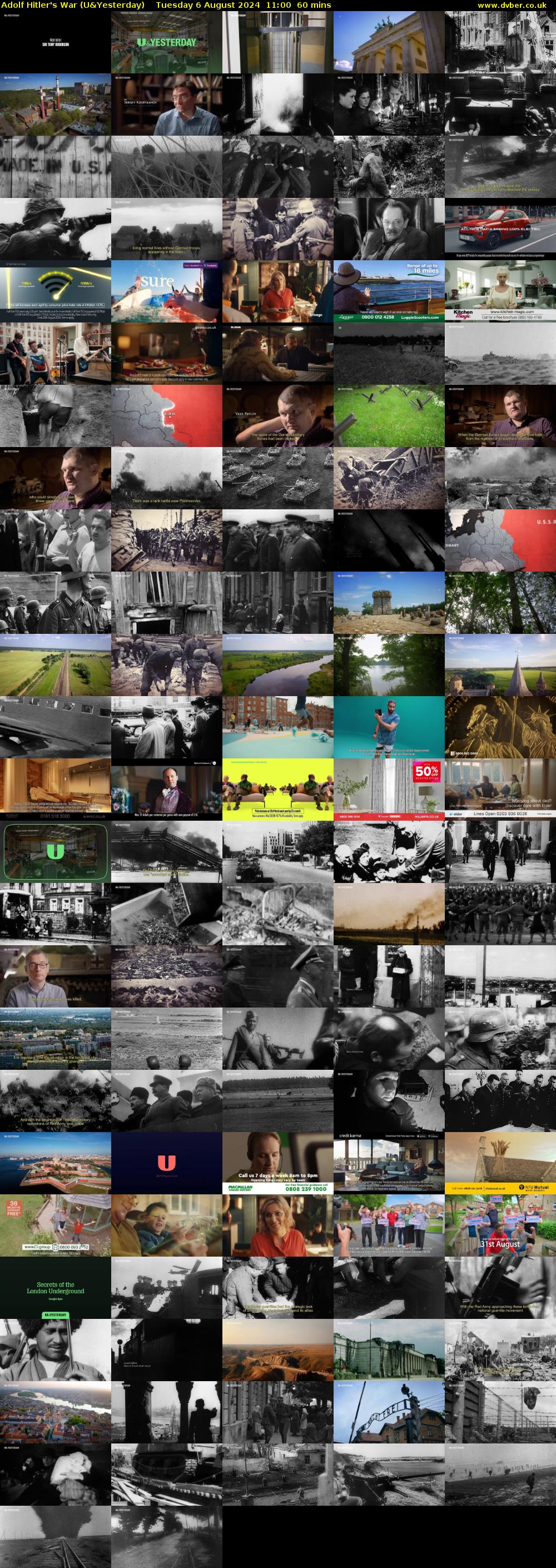 Adolf Hitler's War (U&Yesterday) Tuesday 6 August 2024 11:00 - 12:00