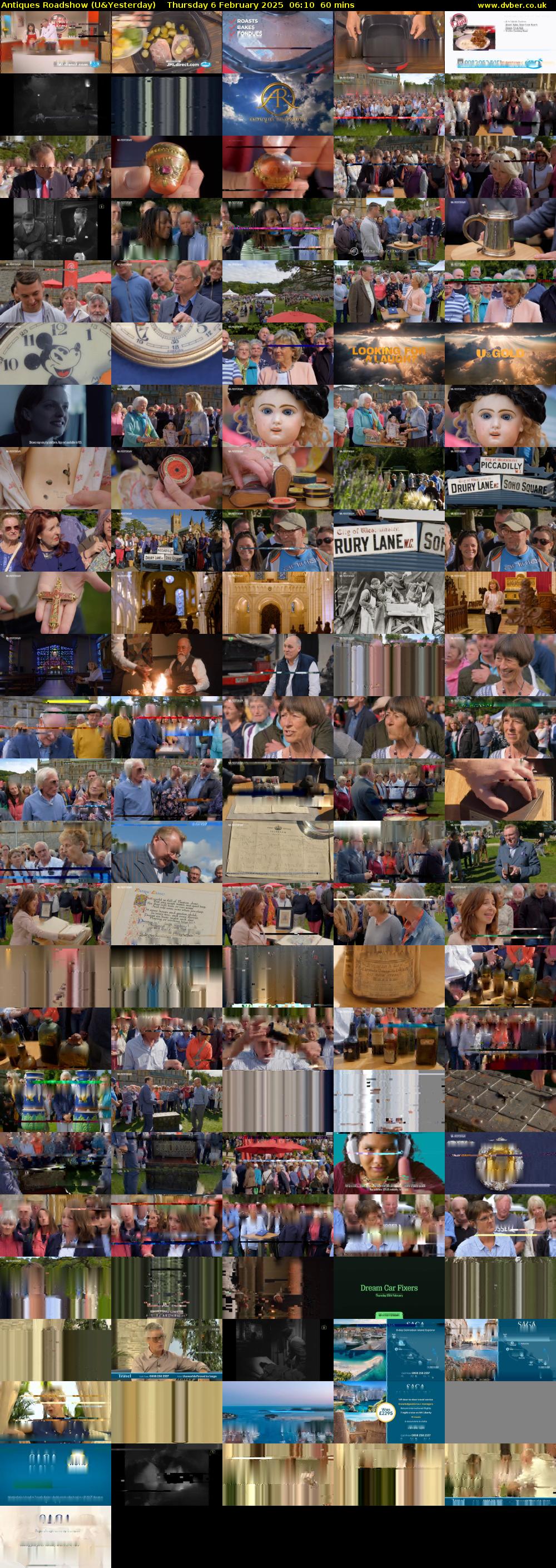 Antiques Roadshow (U&Yesterday) Thursday 6 February 2025 06:10 - 07:10