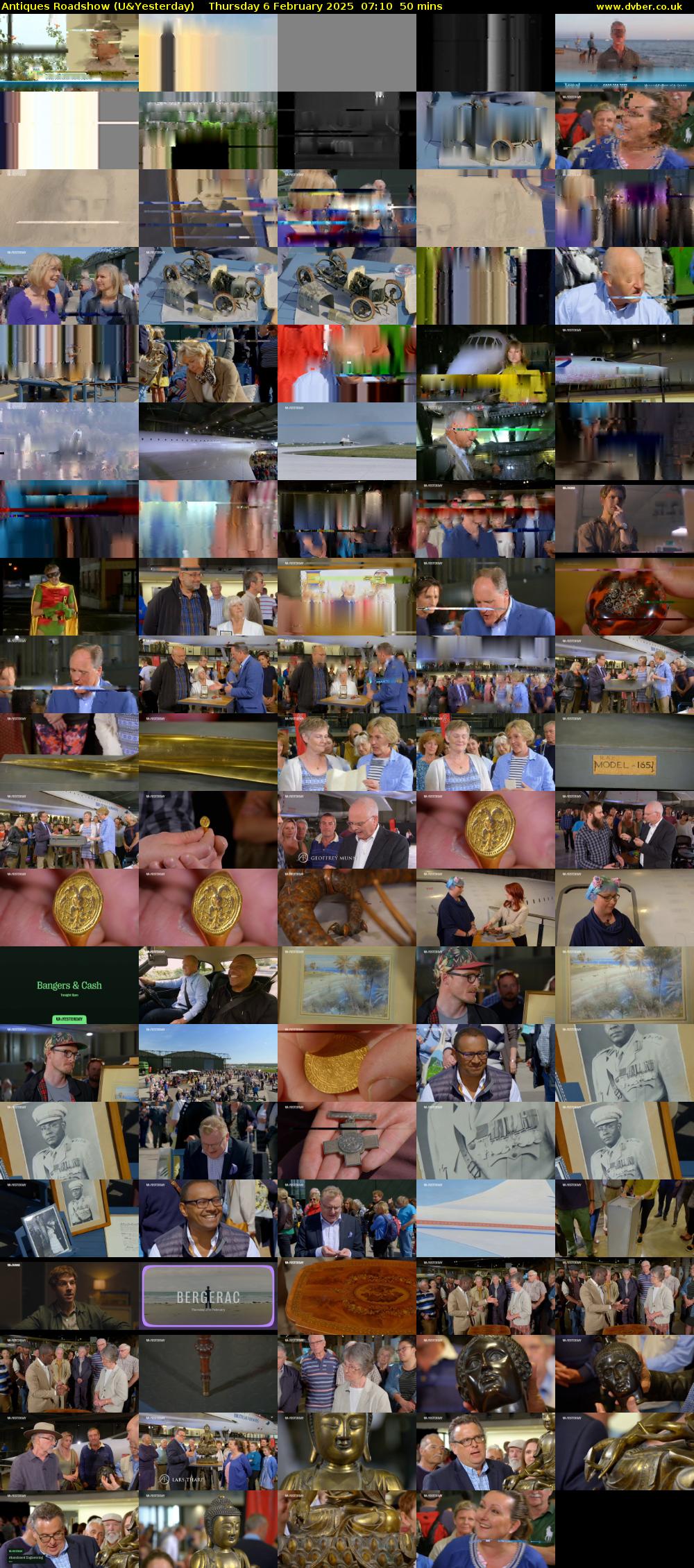 Antiques Roadshow (U&Yesterday) Thursday 6 February 2025 07:10 - 08:00