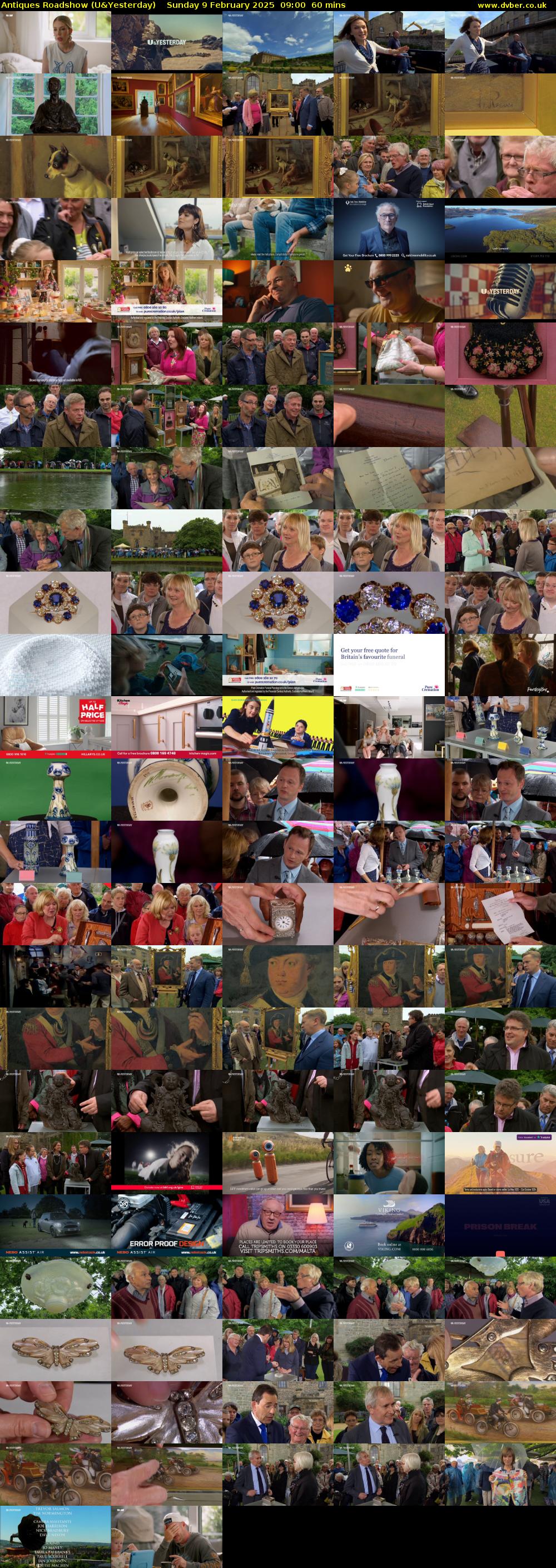 Antiques Roadshow (U&Yesterday) Sunday 9 February 2025 09:00 - 10:00