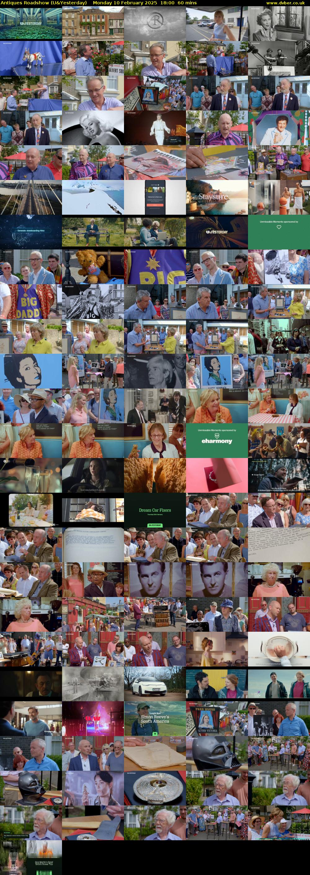 Antiques Roadshow (U&Yesterday) Monday 10 February 2025 18:00 - 19:00