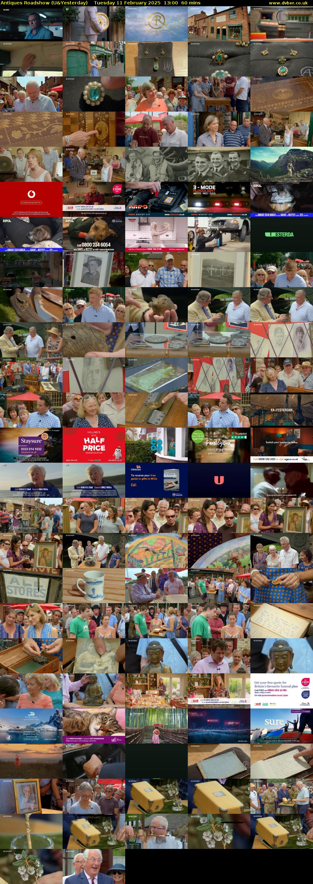 Antiques Roadshow (U&Yesterday) Tuesday 11 February 2025 13:00 - 14:00