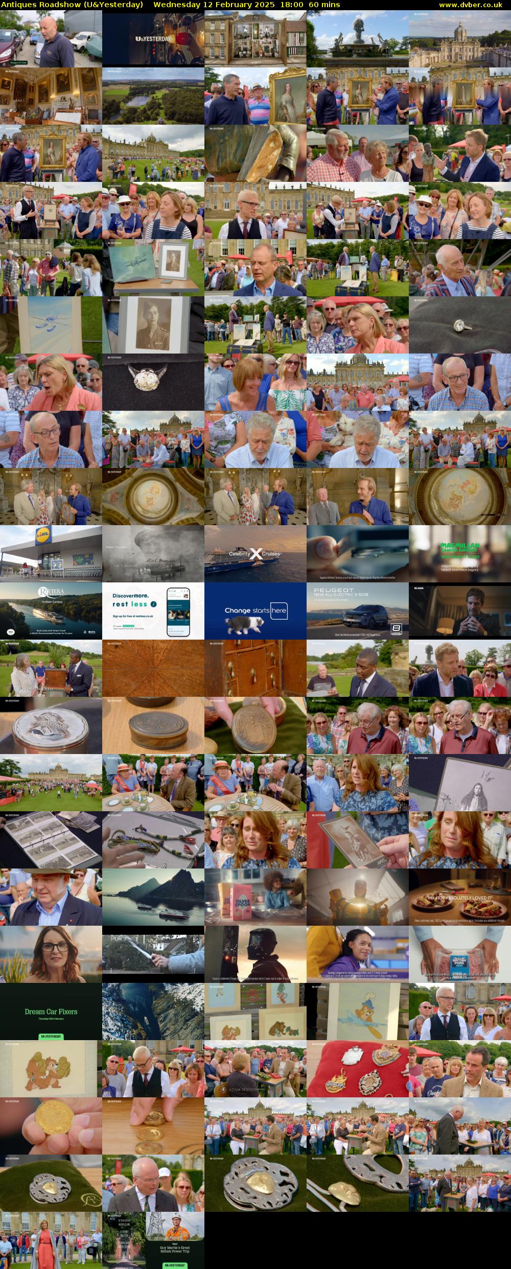 Antiques Roadshow (U&Yesterday) Wednesday 12 February 2025 18:00 - 19:00