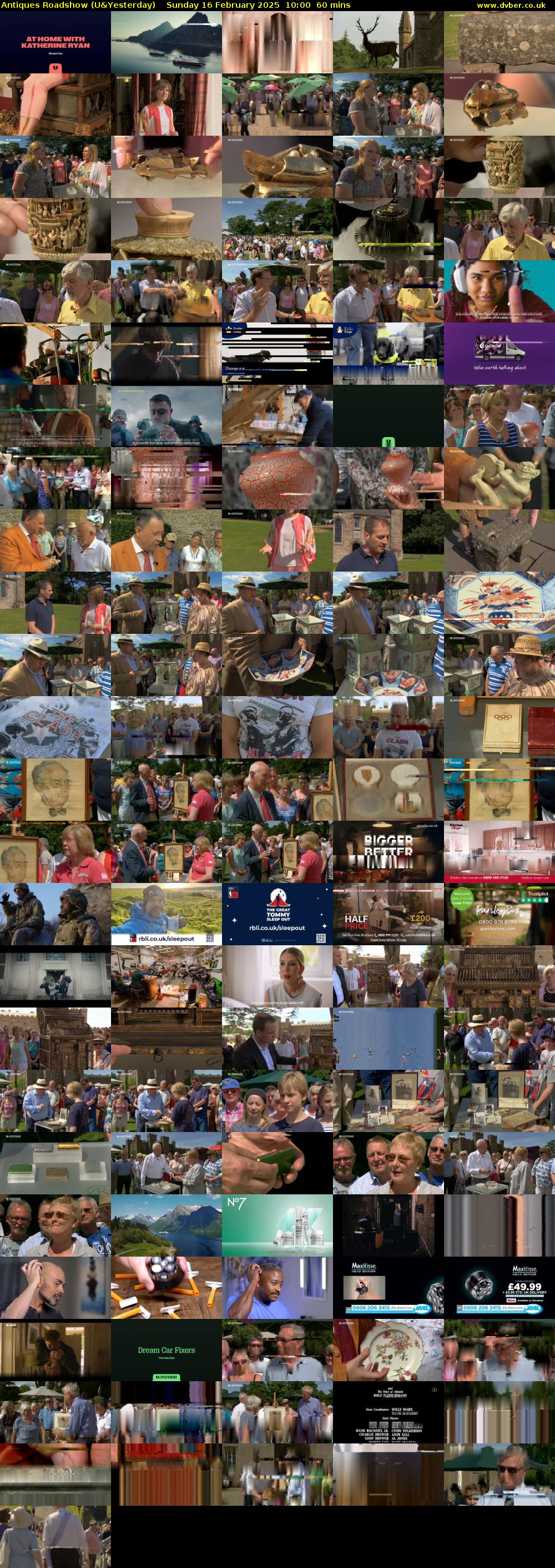 Antiques Roadshow (U&Yesterday) Sunday 16 February 2025 10:00 - 11:00