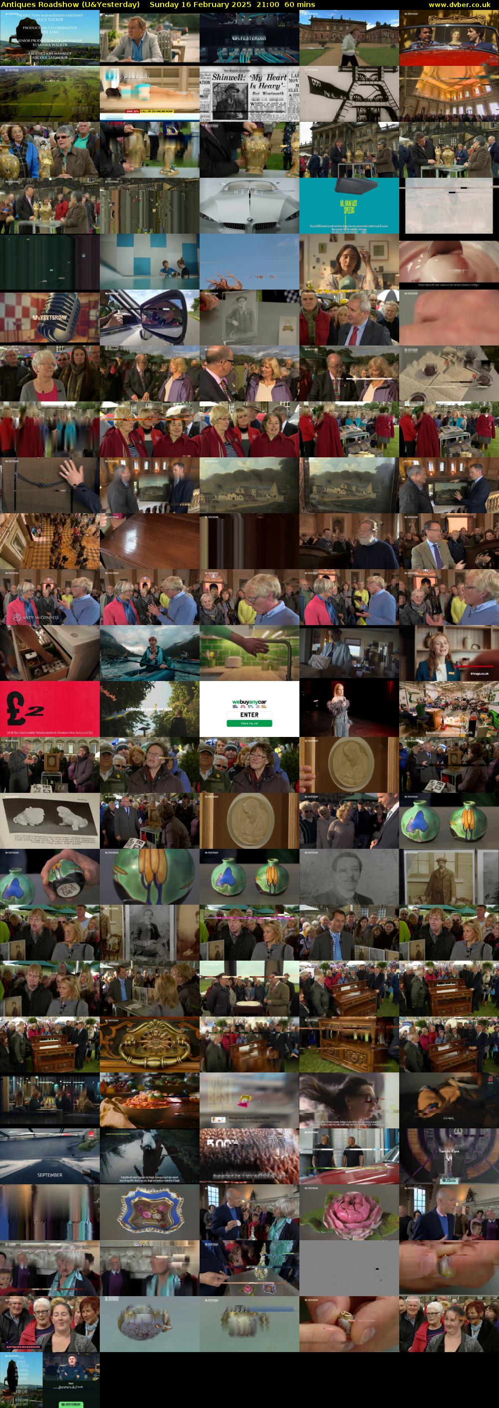 Antiques Roadshow (U&Yesterday) Sunday 16 February 2025 21:00 - 22:00
