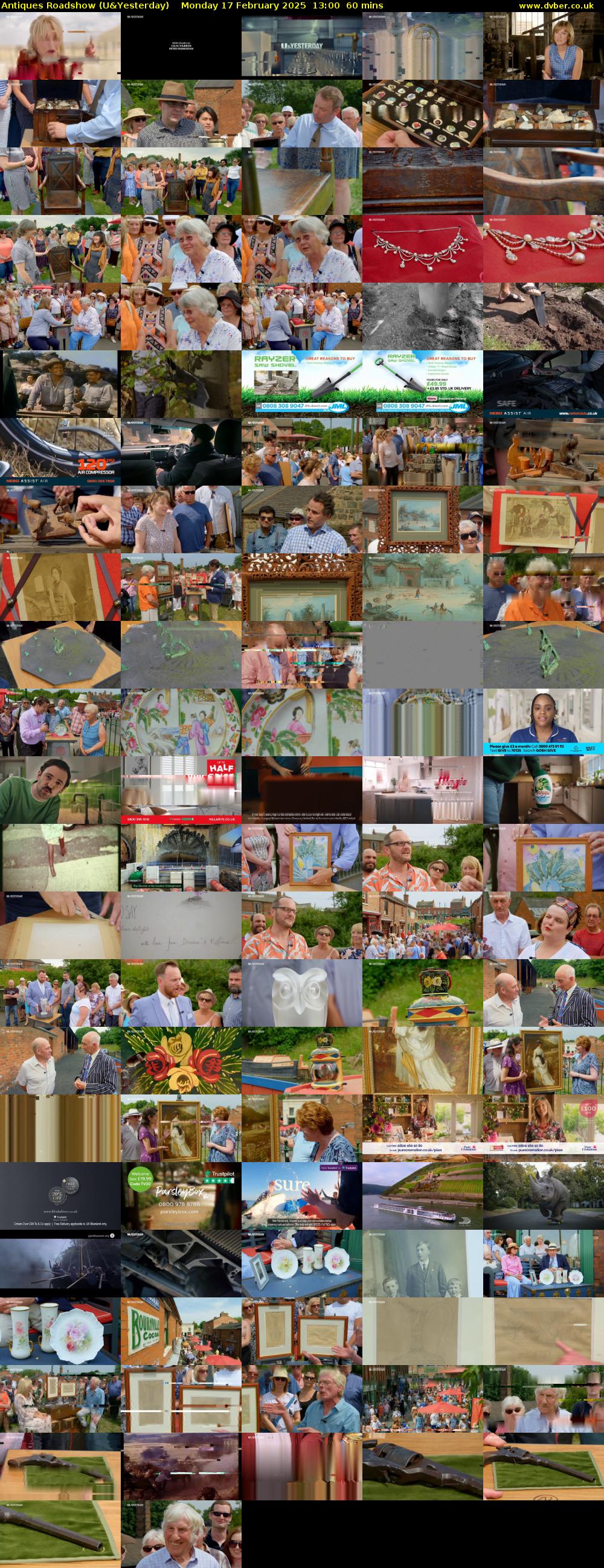 Antiques Roadshow (U&Yesterday) Monday 17 February 2025 13:00 - 14:00