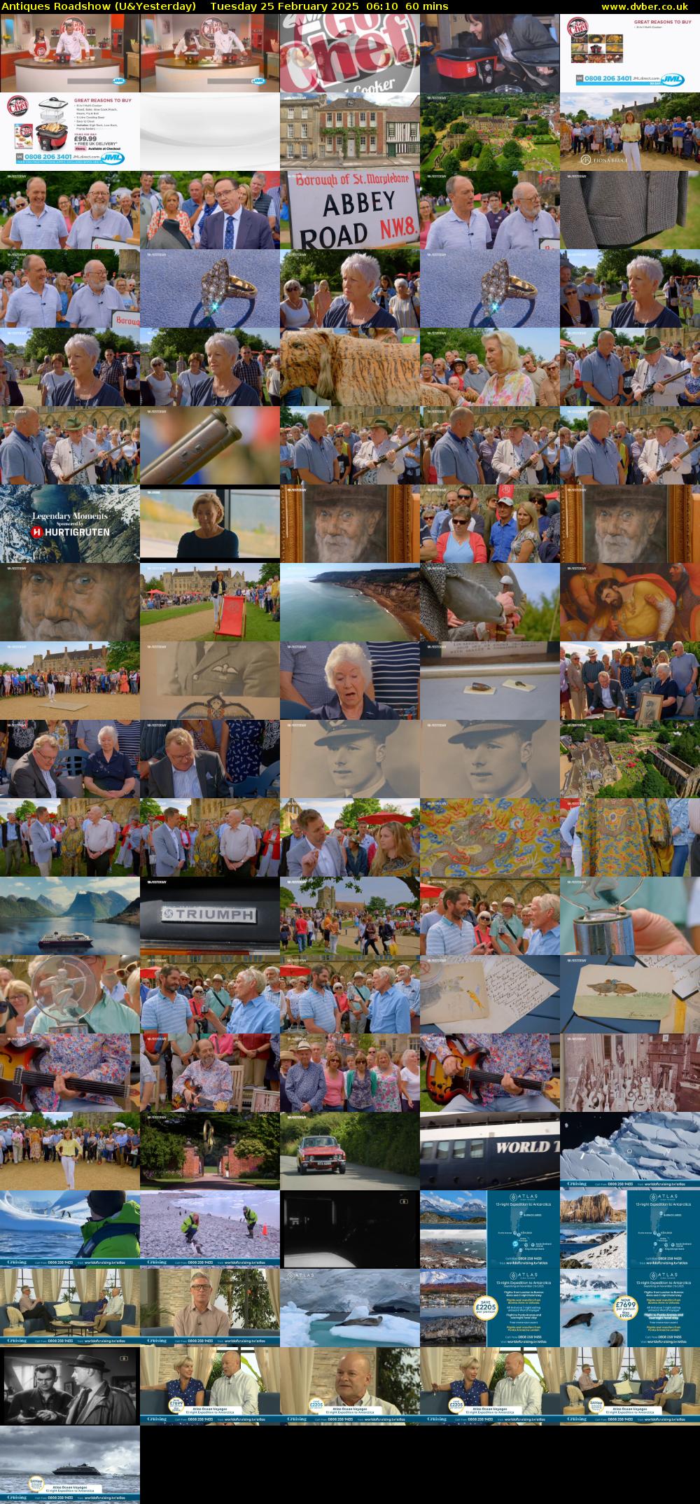 Antiques Roadshow (U&Yesterday) Tuesday 25 February 2025 06:10 - 07:10