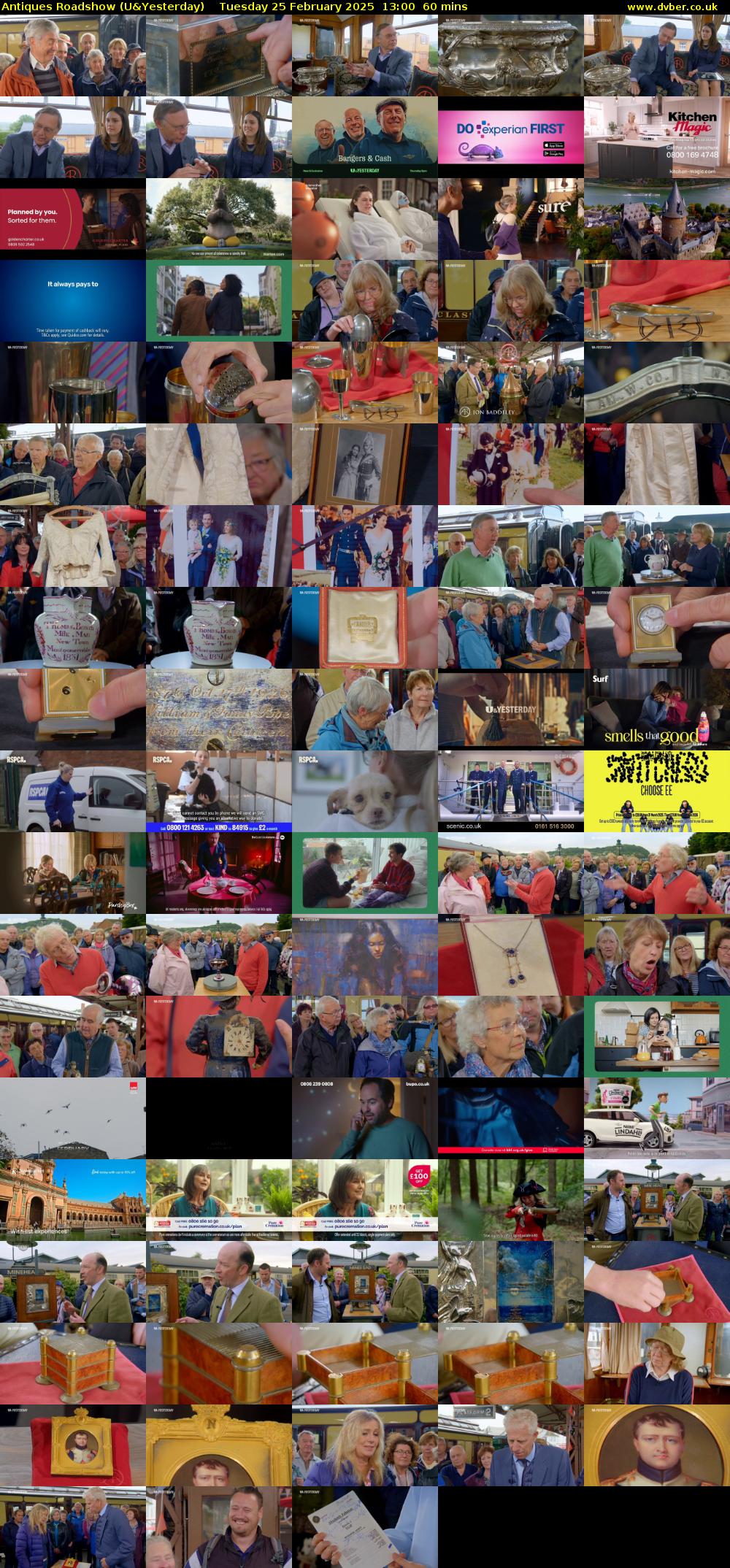 Antiques Roadshow (U&Yesterday) Tuesday 25 February 2025 13:00 - 14:00