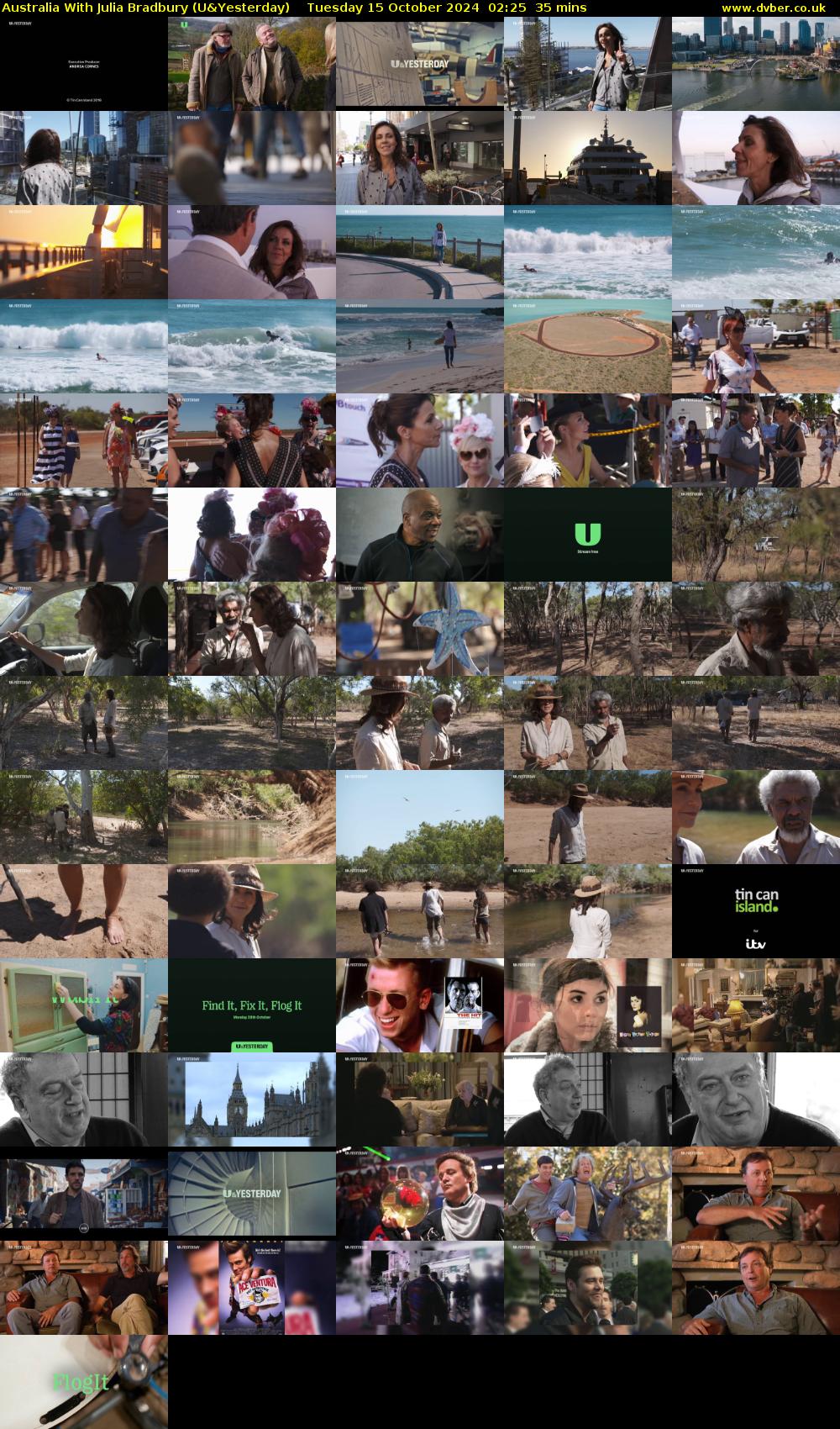 Australia With Julia Bradbury (U&Yesterday) Tuesday 15 October 2024 02:25 - 03:00