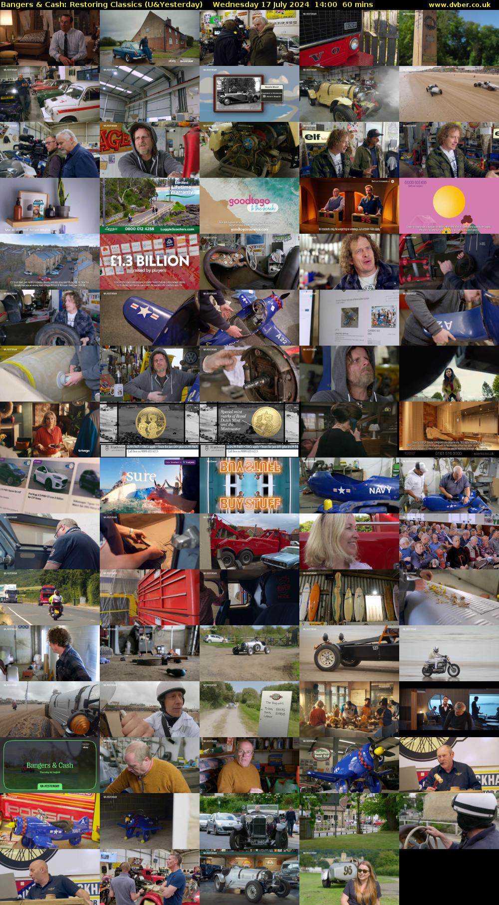 Bangers & Cash: Restoring Classics (U&Yesterday) Wednesday 17 July 2024 14:00 - 15:00