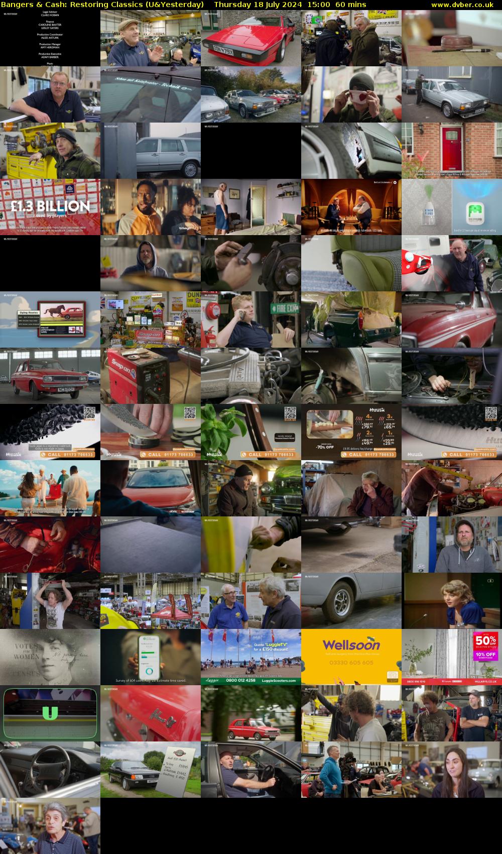 Bangers & Cash: Restoring Classics (U&Yesterday) Thursday 18 July 2024 15:00 - 16:00