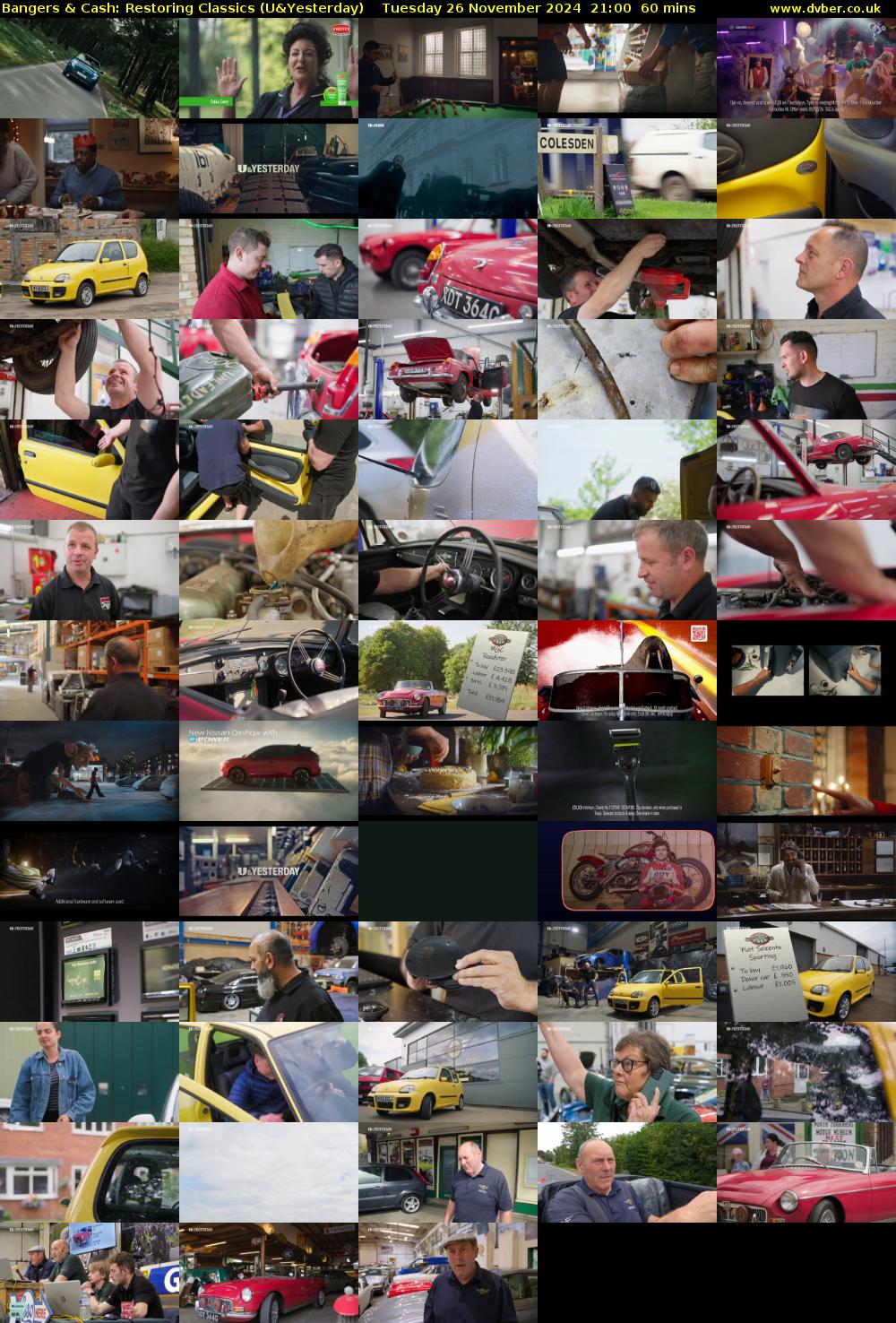 Bangers & Cash: Restoring Classics (U&Yesterday) Tuesday 26 November 2024 21:00 - 22:00