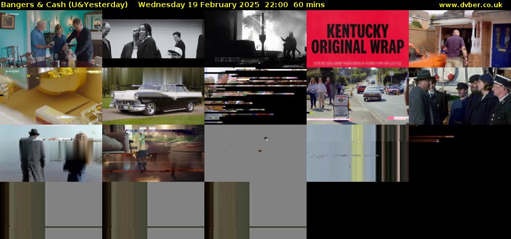 Bangers & Cash (U&Yesterday) Wednesday 19 February 2025 22:00 - 23:00