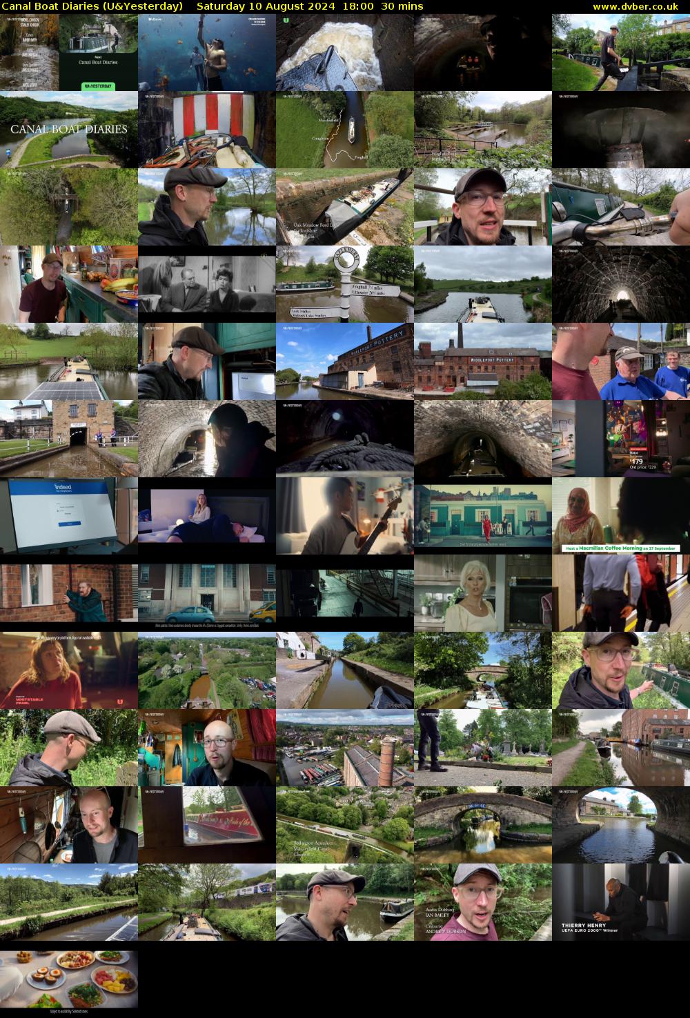 Canal Boat Diaries (U&Yesterday) Saturday 10 August 2024 18:00 - 18:30