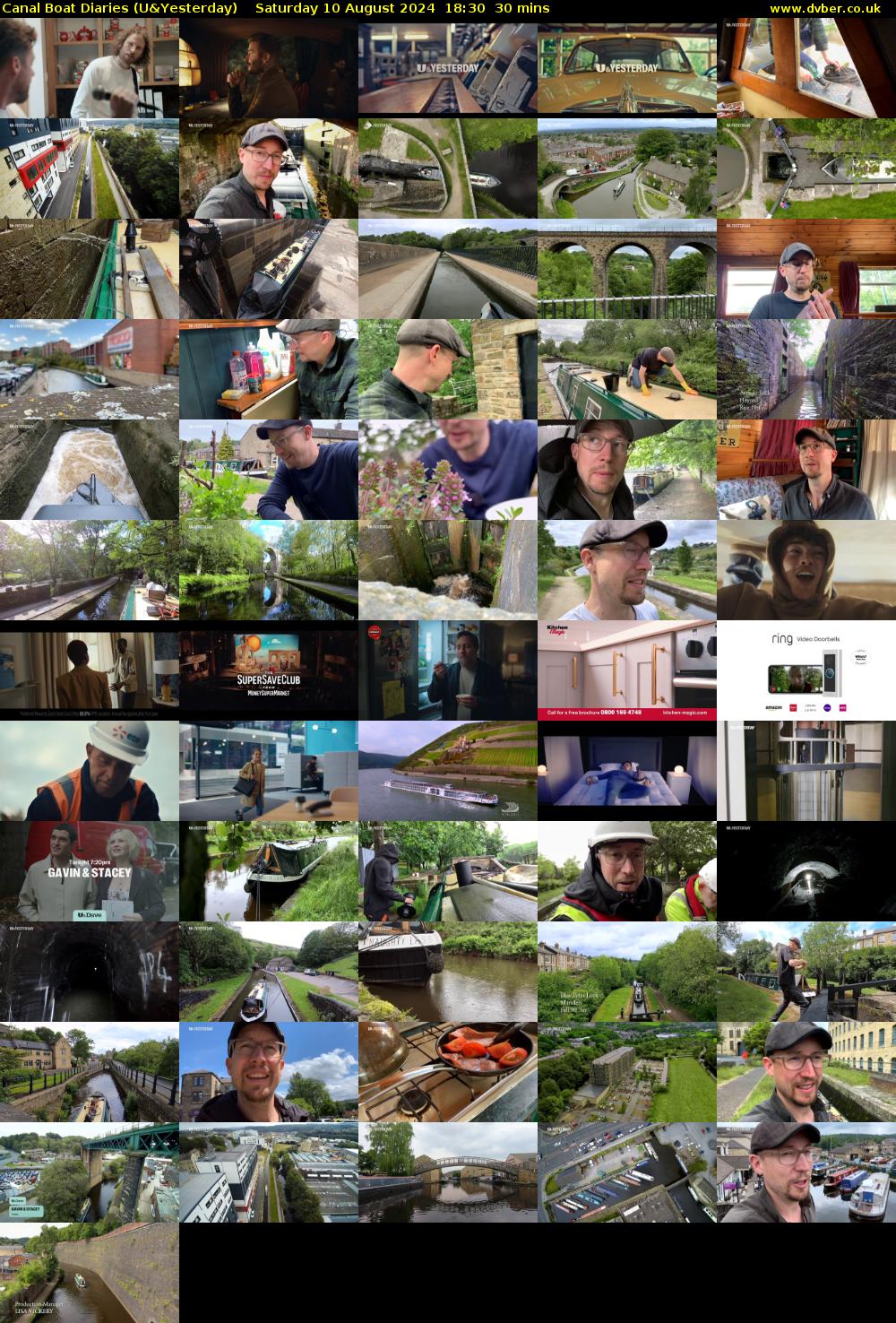 Canal Boat Diaries (U&Yesterday) Saturday 10 August 2024 18:30 - 19:00