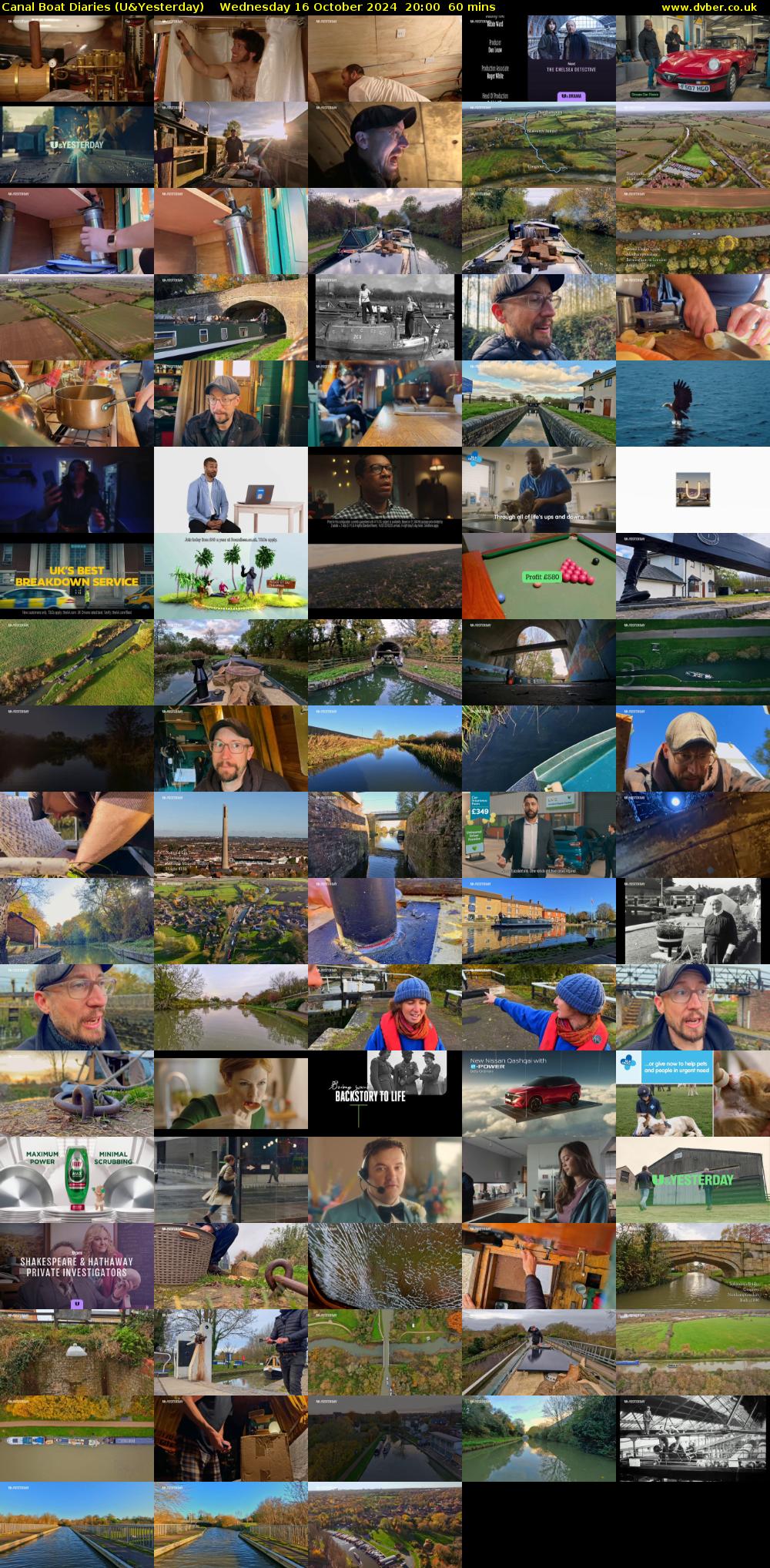 Canal Boat Diaries (U&Yesterday) Wednesday 16 October 2024 20:00 - 21:00