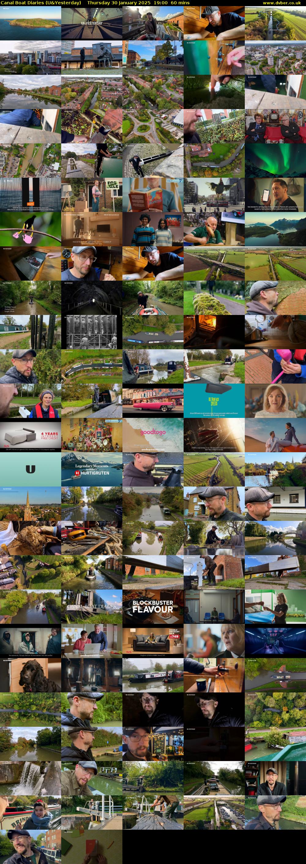 Canal Boat Diaries (U&Yesterday) Thursday 30 January 2025 19:00 - 20:00