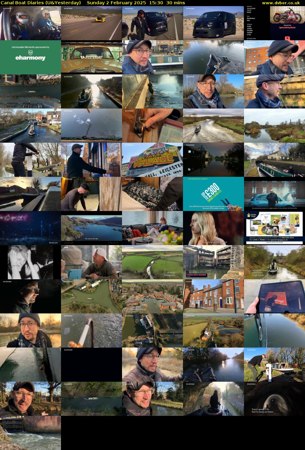 Canal Boat Diaries (U&Yesterday) Sunday 2 February 2025 15:30 - 16:00