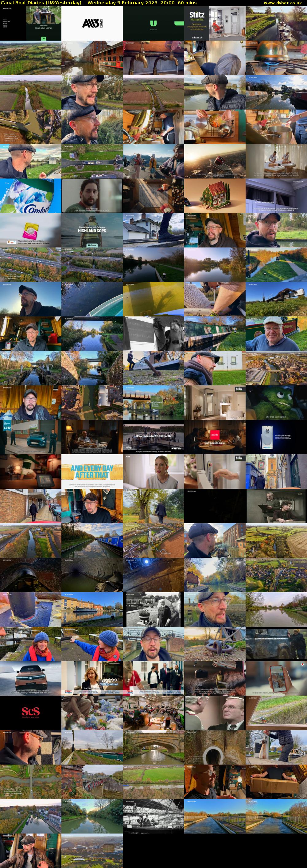 Canal Boat Diaries (U&Yesterday) Wednesday 5 February 2025 20:00 - 21:00