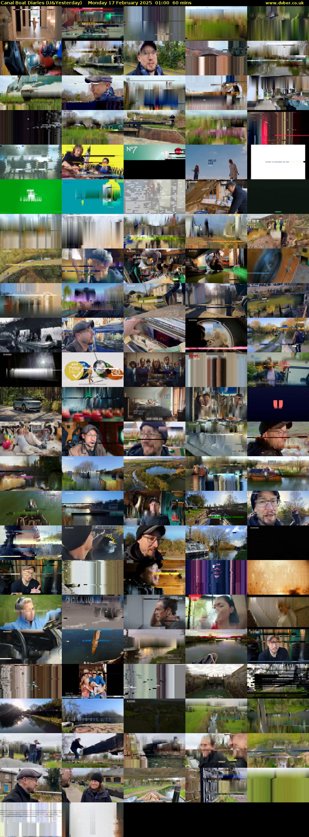 Canal Boat Diaries (U&Yesterday) Monday 17 February 2025 01:00 - 02:00