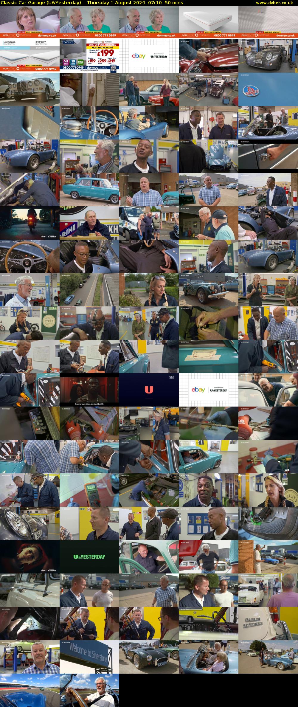 Classic Car Garage (U&Yesterday) Thursday 1 August 2024 07:10 - 08:00