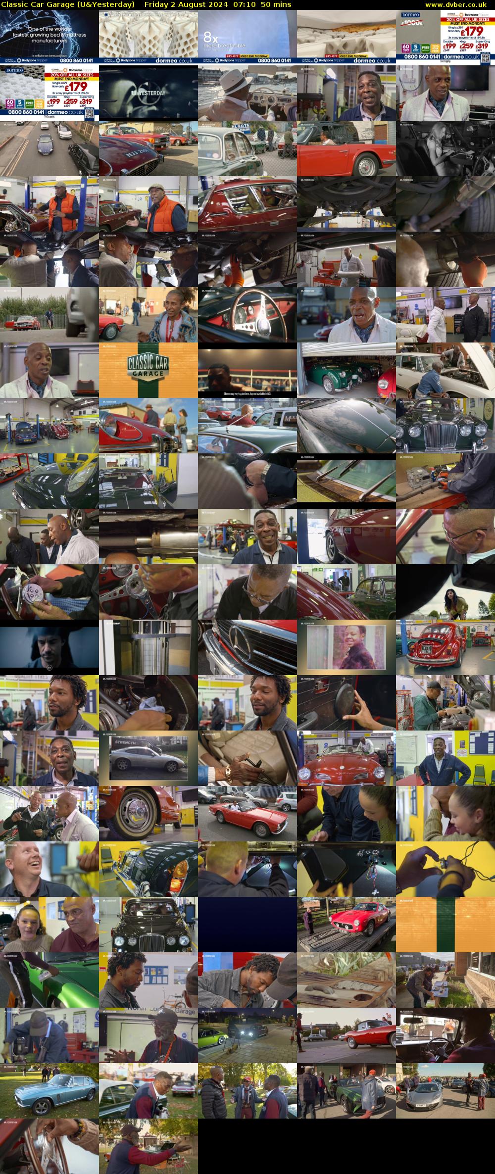 Classic Car Garage (U&Yesterday) Friday 2 August 2024 07:10 - 08:00