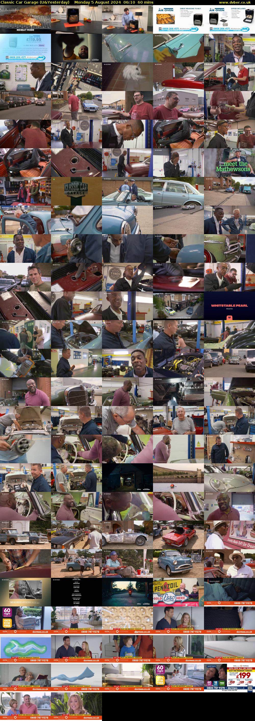 Classic Car Garage (U&Yesterday) Monday 5 August 2024 06:10 - 07:10
