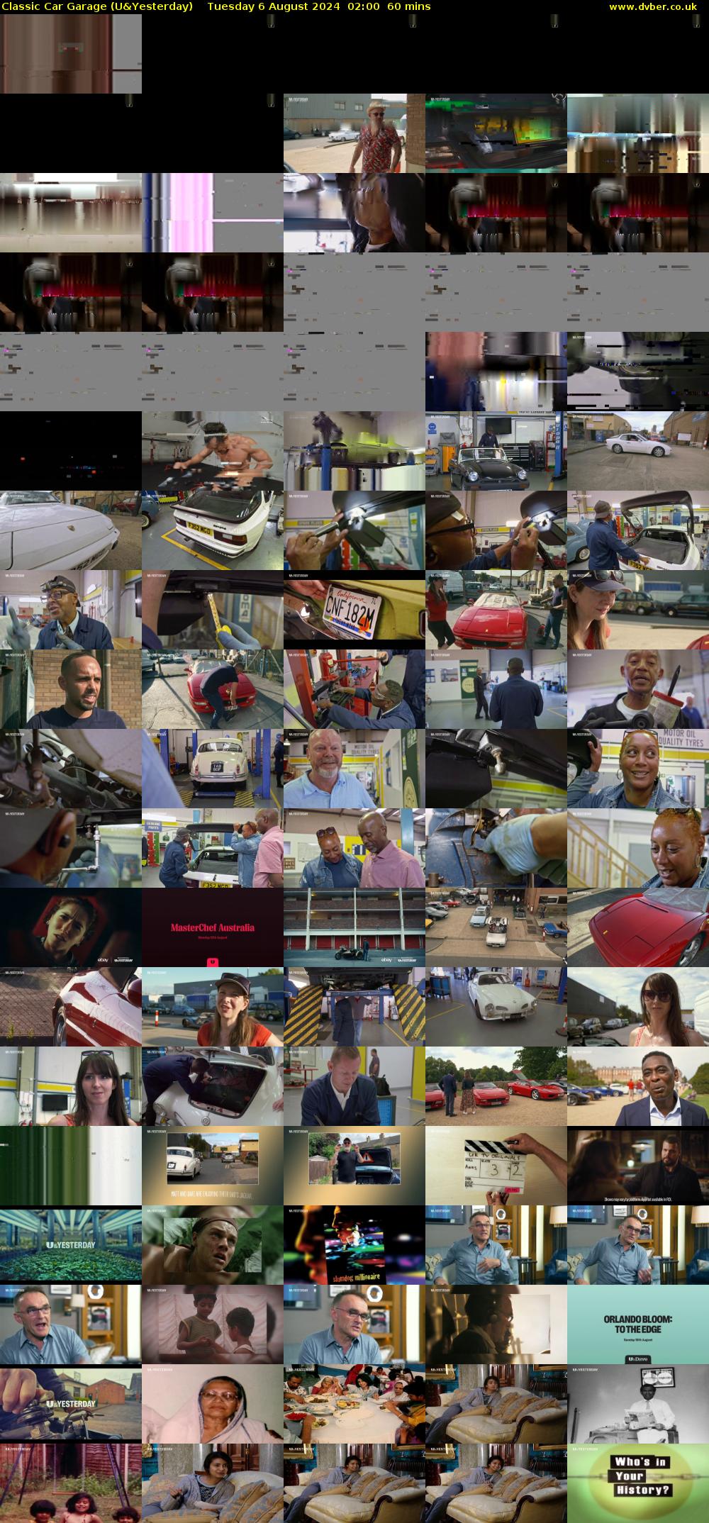 Classic Car Garage (U&Yesterday) Tuesday 6 August 2024 02:00 - 03:00