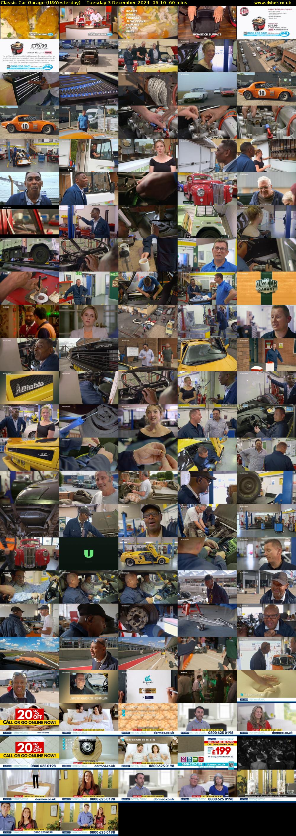 Classic Car Garage (U&Yesterday) Tuesday 3 December 2024 06:10 - 07:10