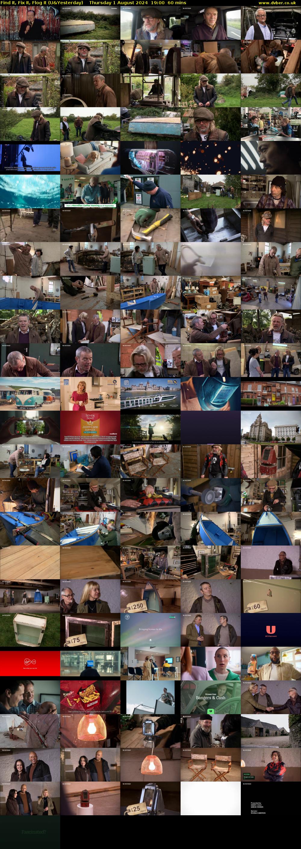 Find It, Fix It, Flog It (U&Yesterday) Thursday 1 August 2024 19:00 - 20:00