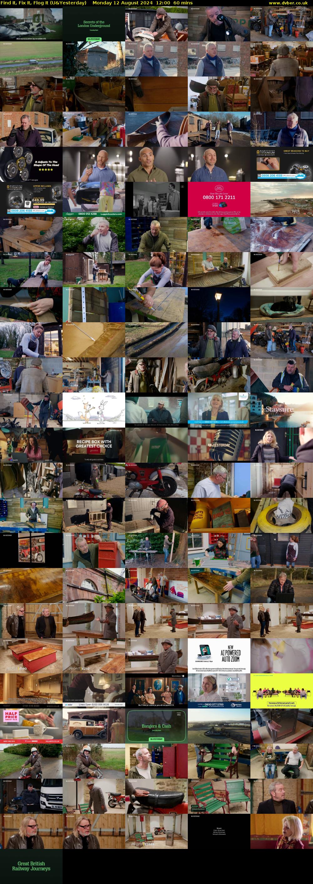 Find It, Fix It, Flog It (U&Yesterday) Monday 12 August 2024 12:00 - 13:00