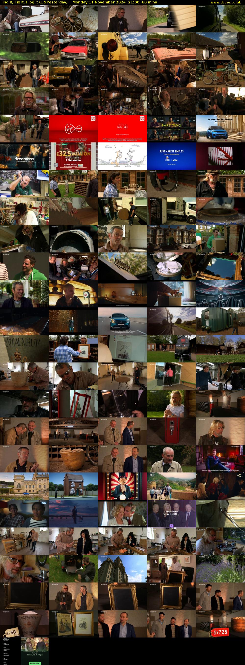Find It, Fix It, Flog It (U&Yesterday) Monday 11 November 2024 21:00 - 22:00