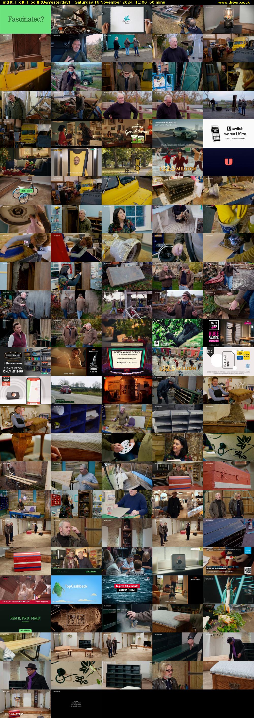 Find It, Fix It, Flog It (U&Yesterday) Saturday 16 November 2024 11:00 - 12:00