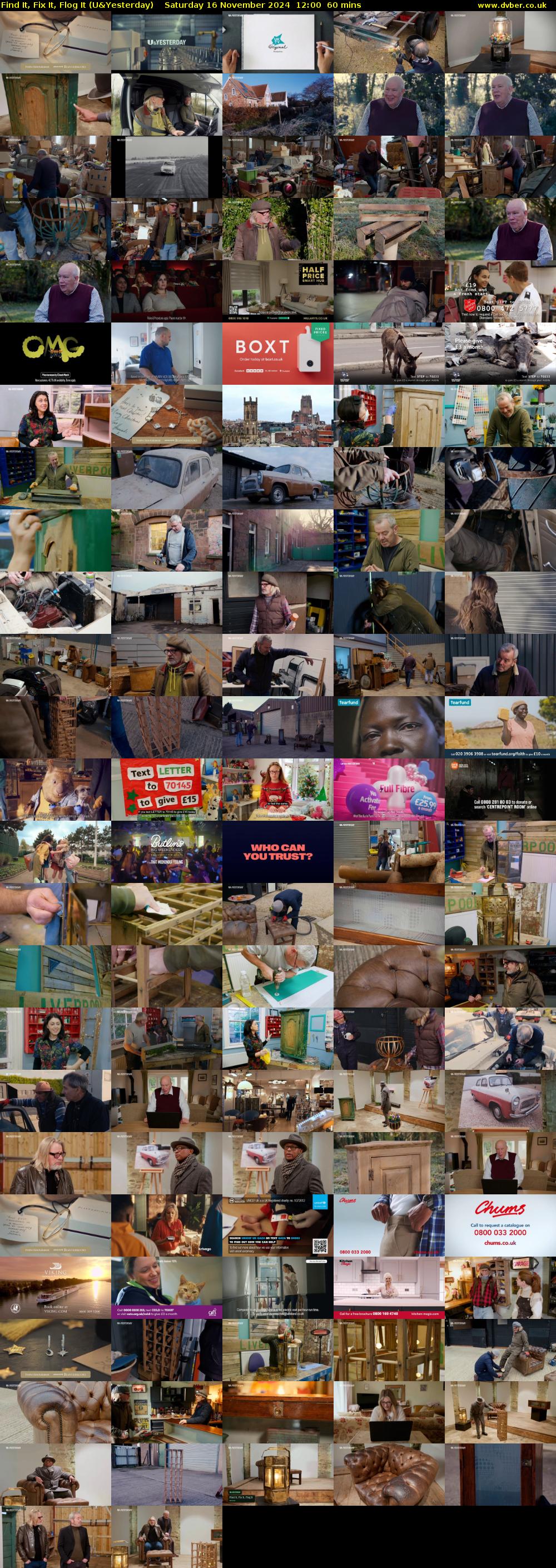 Find It, Fix It, Flog It (U&Yesterday) Saturday 16 November 2024 12:00 - 13:00