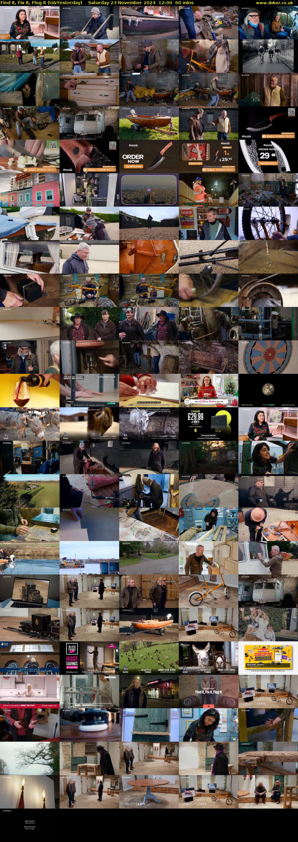Find It, Fix It, Flog It (U&Yesterday) Saturday 23 November 2024 12:00 - 13:00