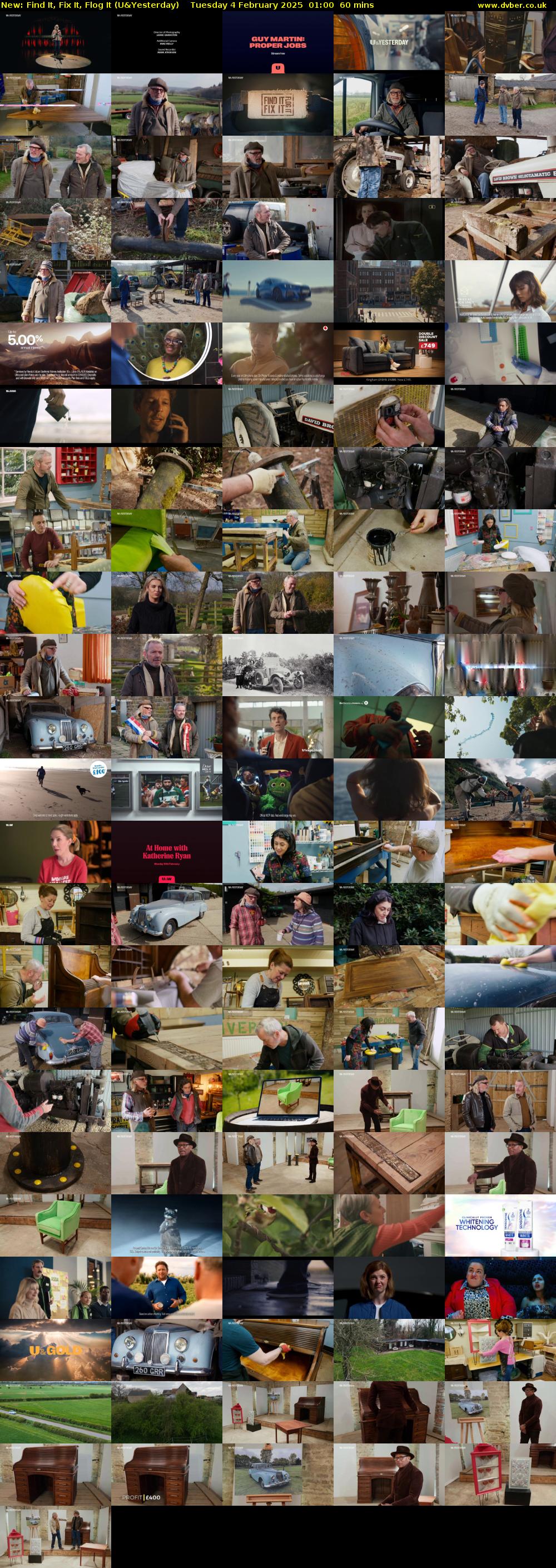 Find It, Fix It, Flog It (U&Yesterday) Tuesday 4 February 2025 01:00 - 02:00