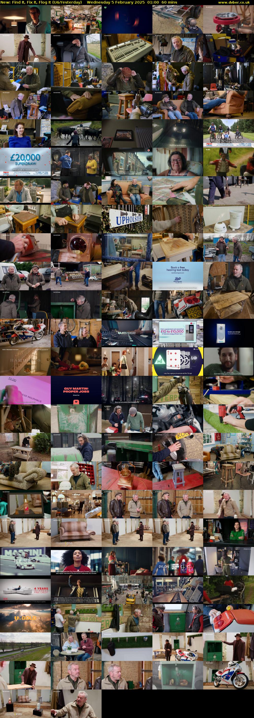 Find It, Fix It, Flog It (U&Yesterday) Wednesday 5 February 2025 01:00 - 02:00