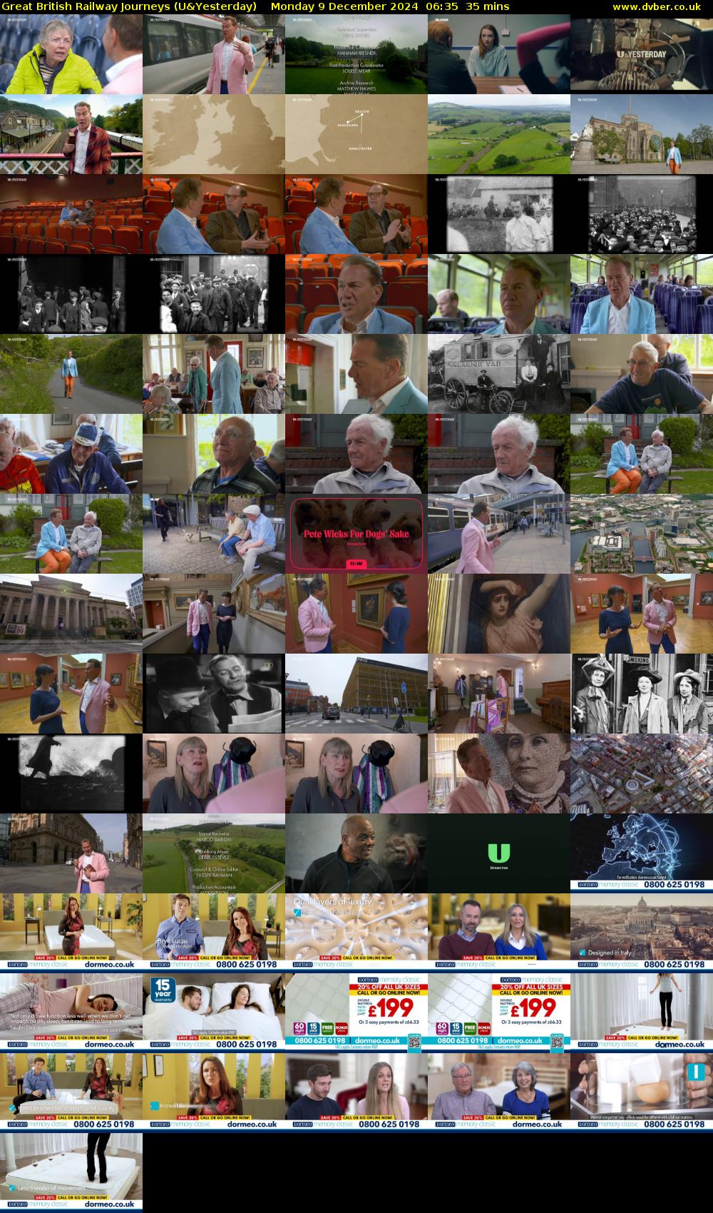 Great British Railway Journeys (U&Yesterday) Monday 9 December 2024 06:35 - 07:10