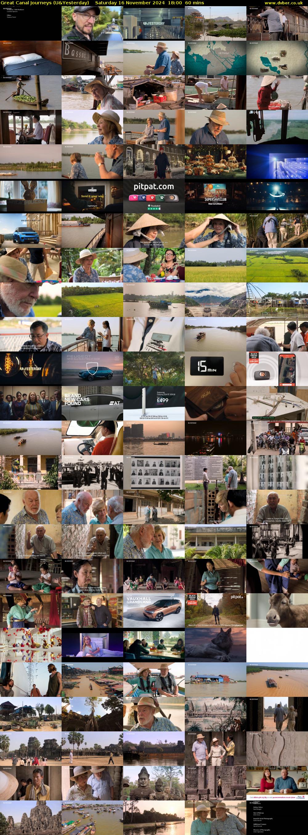 Great Canal Journeys (U&Yesterday) Saturday 16 November 2024 18:00 - 19:00