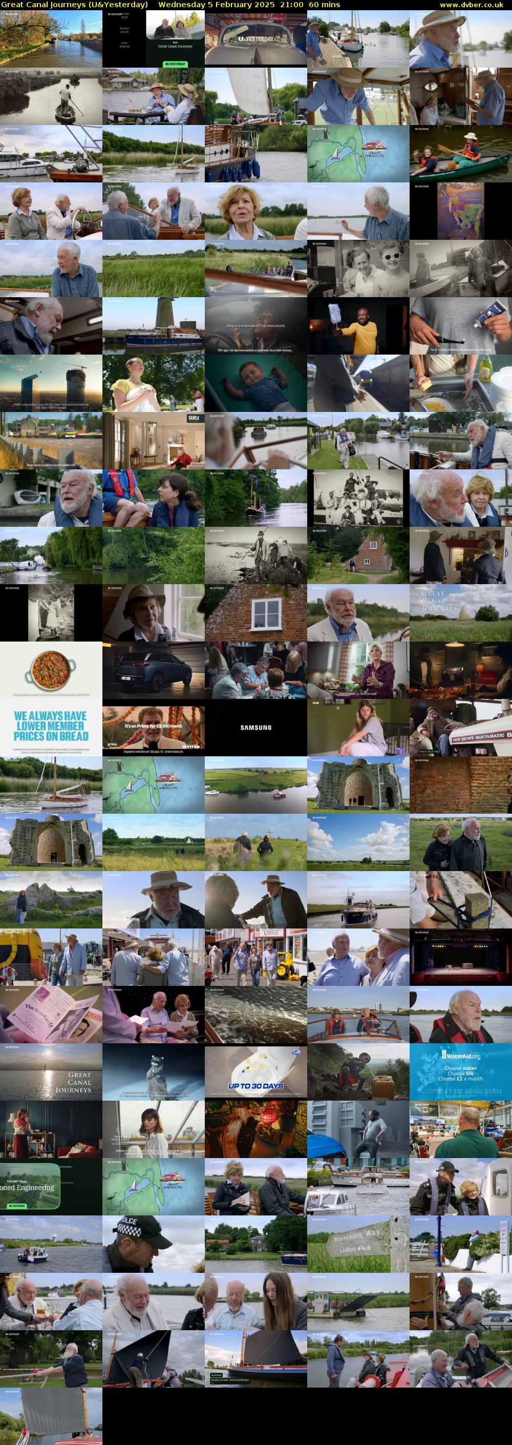 Great Canal Journeys (U&Yesterday) Wednesday 5 February 2025 21:00 - 22:00