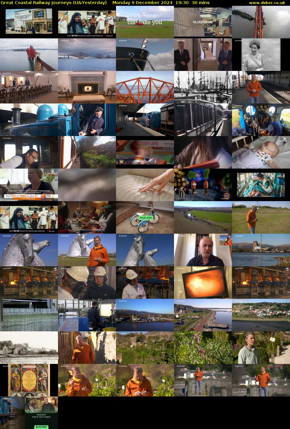 Great Coastal Railway Journeys (U&Yesterday) Monday 9 December 2024 19:30 - 20:00