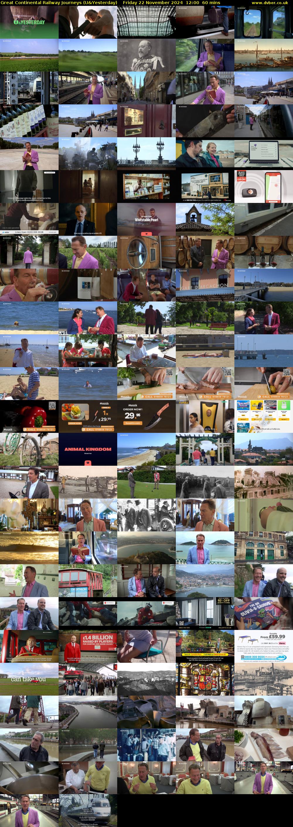 Great Continental Railway Journeys (U&Yesterday) Friday 22 November 2024 12:00 - 13:00