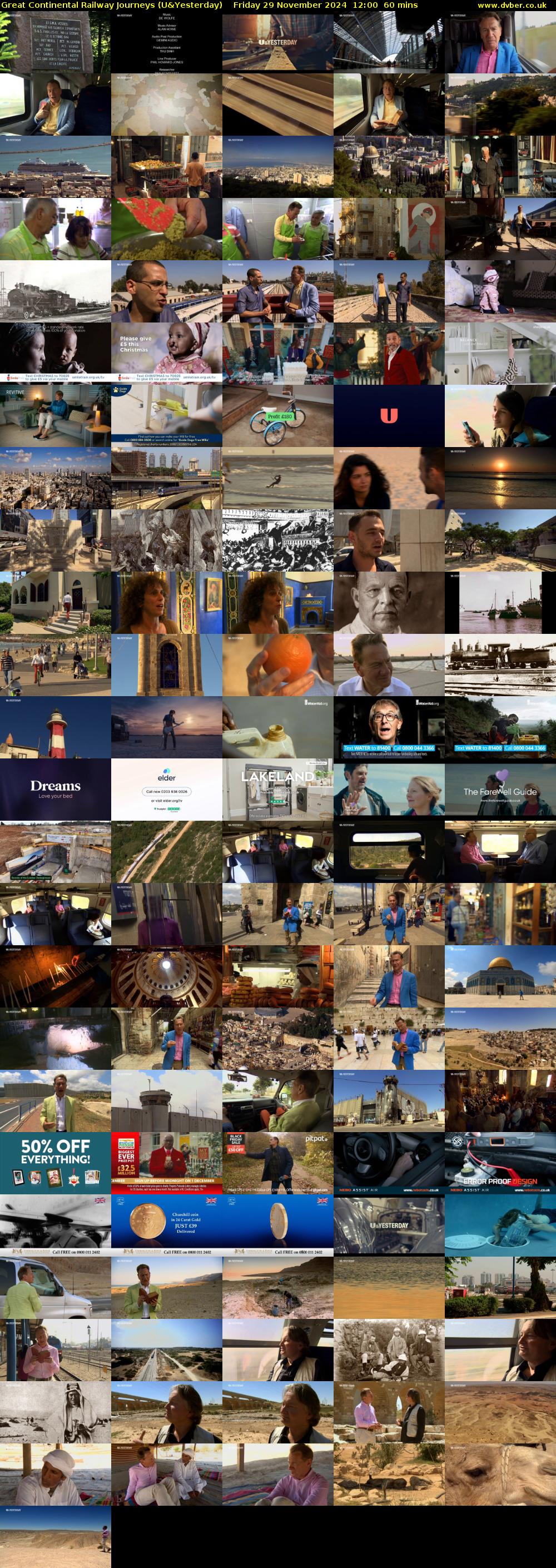 Great Continental Railway Journeys (U&Yesterday) Friday 29 November 2024 12:00 - 13:00