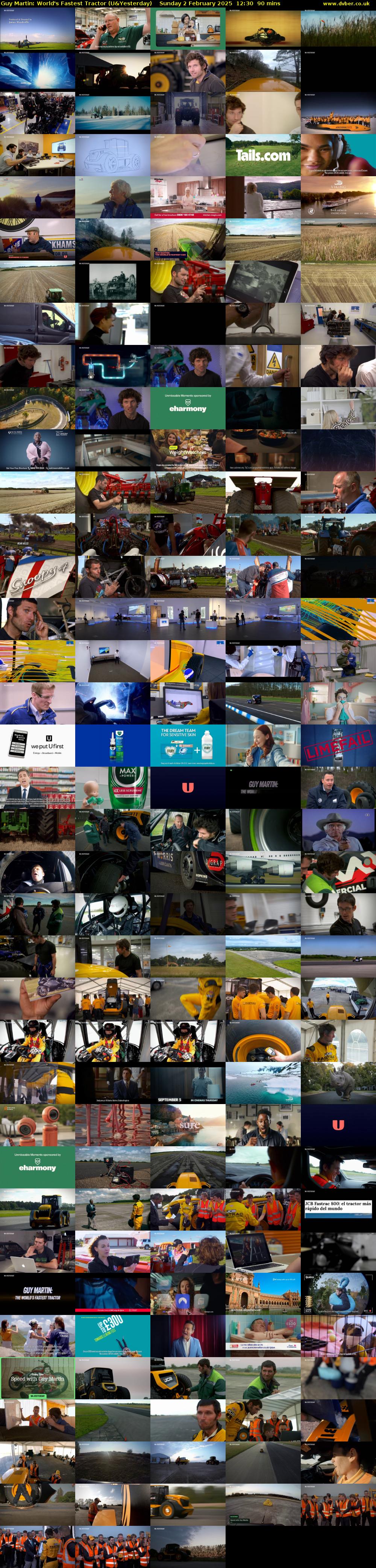 Guy Martin: World's Fastest Tractor (U&Yesterday) Sunday 2 February 2025 12:30 - 14:00