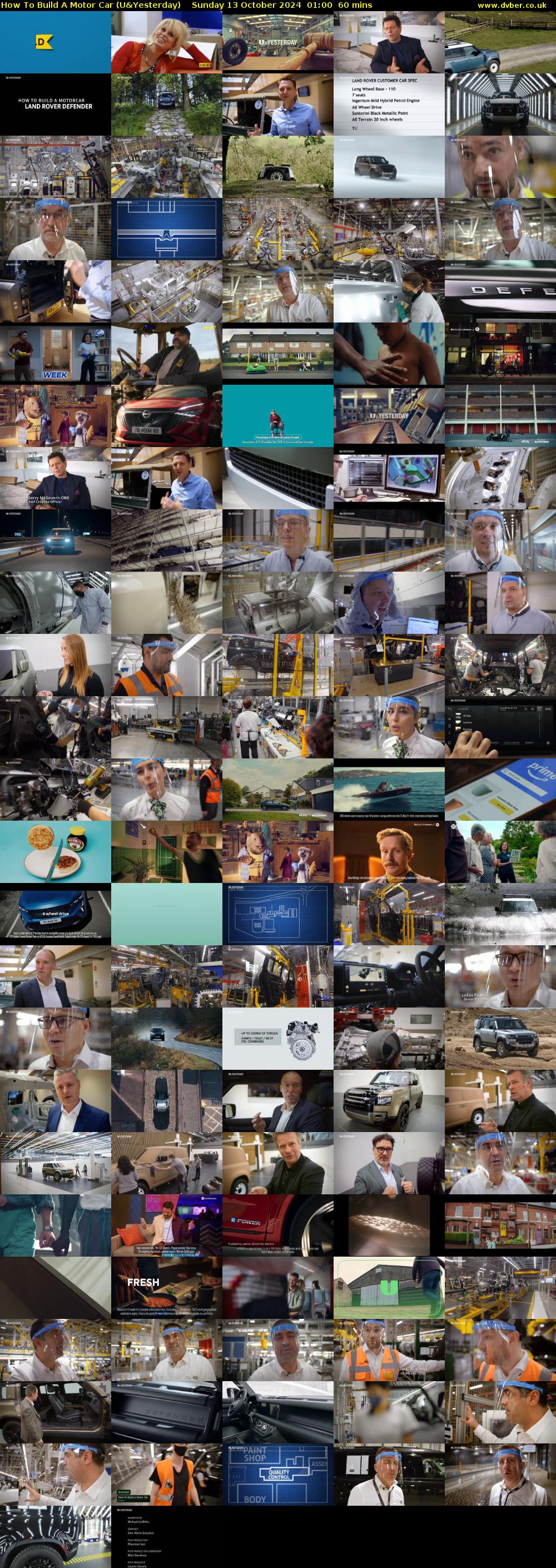 How To Build A Motor Car (U&Yesterday) Sunday 13 October 2024 01:00 - 02:00