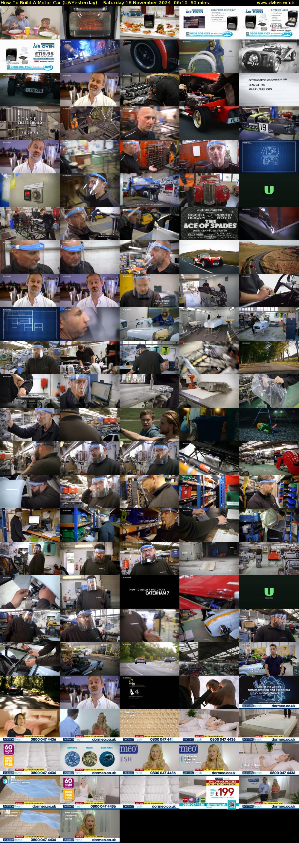 How To Build A Motor Car (U&Yesterday) Saturday 16 November 2024 06:10 - 07:10